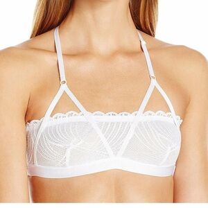 Cosabella Minna White Lace Halter Bralette – Size Small (NWT | Made in Italy)